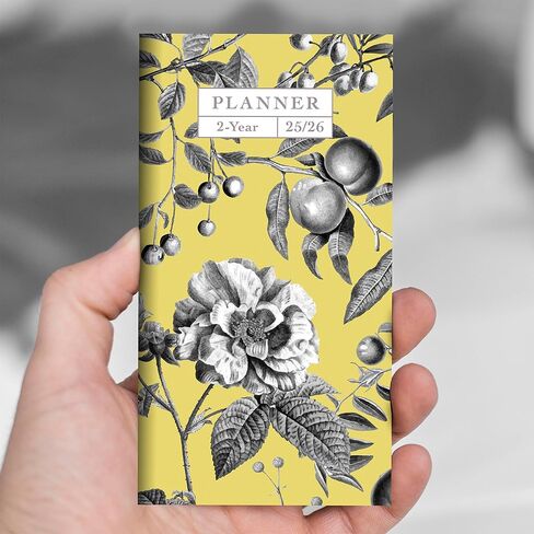 TF PUBLISHING 2025-2026 Farmhouse Gingham 2-Year Small Monthly Pocket Planner - 2-Page Large Calendar Grid and Lined Notes Section in Back - Monthly Day Planner for Purse - 3.5" x 6.5" in Saudi Arabia