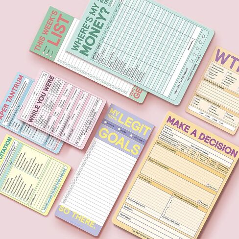 Knock Knock 1-Count While You Were Memo Pads, Funny Office Notepads Nifty Notes, 4 x 5.25-inches each (Pastel) in Saudi Arabia