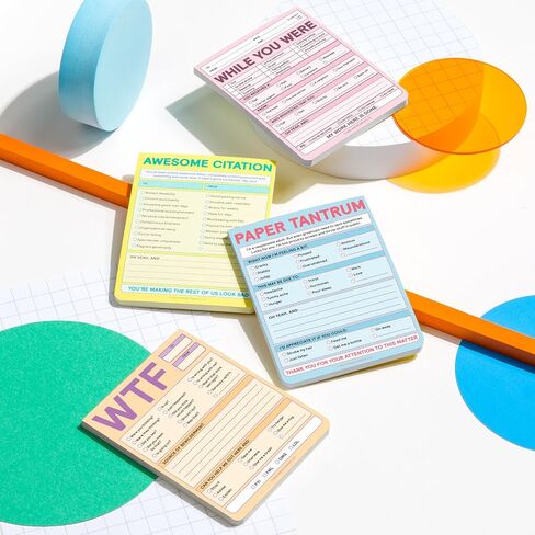 Knock Knock 1-Count بينما كنت منصات المذكرة ، ملاحظات Nifty Funder Office ، 4 × 5.25 بوصة لكل منهما (باستيل) in Kuwait