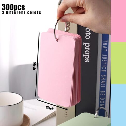 Koogel 480ct Ring Flashcards 3×5" | 6-Color Study System | Semester-Length Supply for Classrooms & Professionals in Saudi Arabia