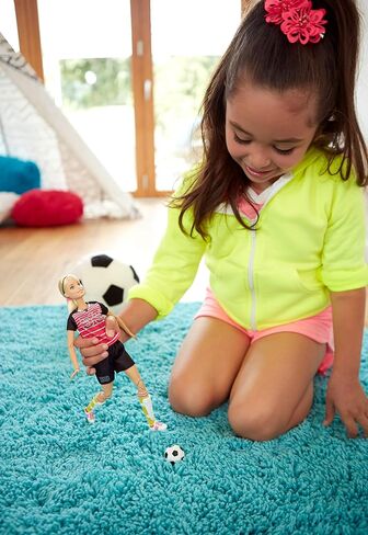 Barbie Made to Move Posable Soccer Player Doll in Saudi Arabia