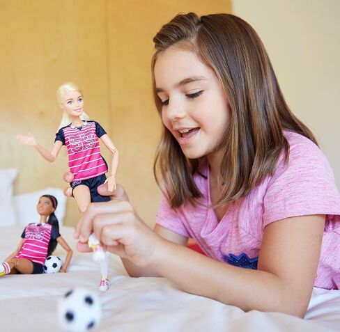 Barbie Made to Move Posable Soccer Player Doll in Saudi Arabia