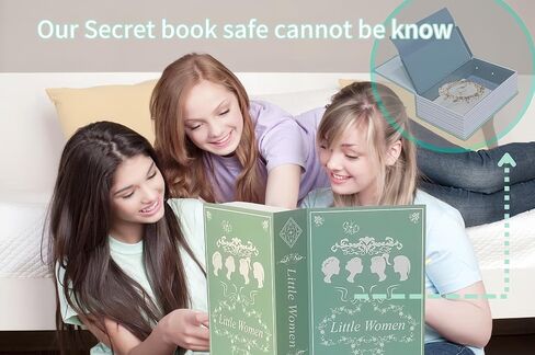 Book Safe with Key Lock - Hidden Secret Compartment Lock Box for Valuables with a Cosmetic Bag, Perfect for Home, Office, or Trave(The Little Women) in Saudi Arabia