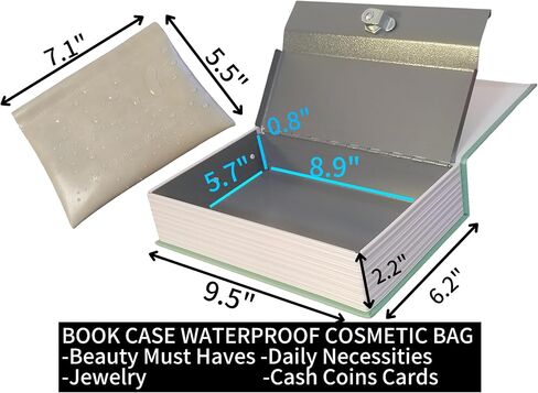 Book Safe with Key Lock - Hidden Secret Compartment Lock Box for Valuables with a Cosmetic Bag, Perfect for Home, Office, or Trave(The Little Women) in Saudi Arabia