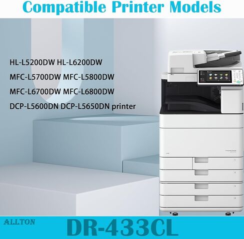 DR433CL Drum Unit DR-433CL Imaging Unit Replacement for HL-L8260CDW HL-L9310CDW HL-L8360CDW/CDWT MFC-L8610CDW MFC-L8900CDW MFC-L9570CDW MFC-L8690CDW Printer(1-Pack) in Kuwait