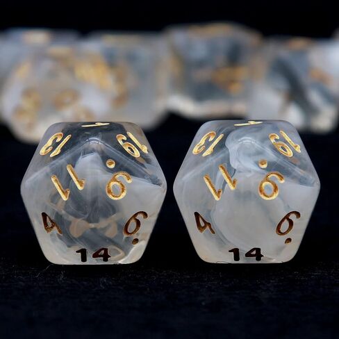 Haxtec 11 Piece DND Dice Set Extra D6 D20 Purple Blue Polyhedral D&D 5e Dice for Roleplaying Dice Games Dungeons and Dragons Accessrories Gift-Translucent Purple Teal in Saudi Arabia