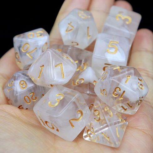 Haxtec 11 Piece DND Dice Set Extra D6 D20 Purple Blue Polyhedral D&D 5e Dice for Roleplaying Dice Games Dungeons and Dragons Accessrories Gift-Translucent Purple Teal in Saudi Arabia