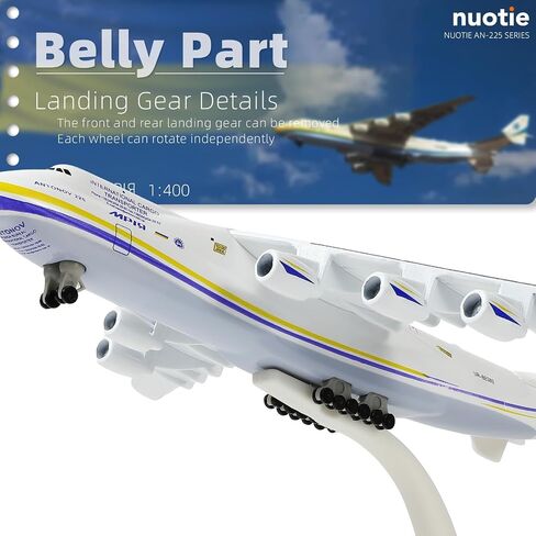 Antonov AN-225 Mriya 1/400 Diecast Aircraft Model Kit Military Transport Airplane Model with Stand for Collections or Gift (Ukrainian Painting) in Saudi Arabia
