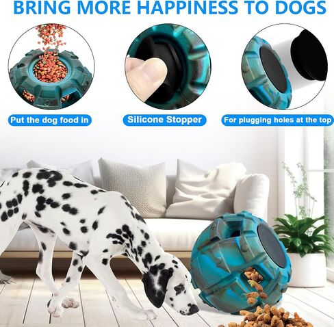 Yipetor Large Silicone Stopper for Dog Treat Toy, for Moderate Chewers, Fetch, Catch – Holds Kibble, Treats, Large,2 Pack (L) in Saudi Arabia