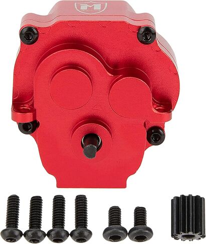 MEUS RACING TRX4M Complete Transmission Gearbox for Traxxas Defender/Bronco/K10/F150 1/18 RC Crawler Car Upgrades Parts, Red in Saudi Arabia