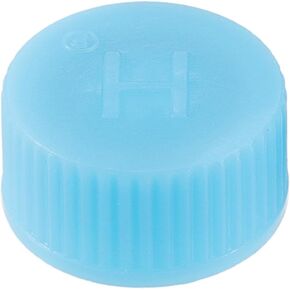 X AUTOHAUX 1 Pcs ID 0.61" Automotive Air Conditioner Valve Caps Air Valve Cap Dust Seal Cover Kit for Car AC System Air Conditioning Repairing ABS Plastic Blue