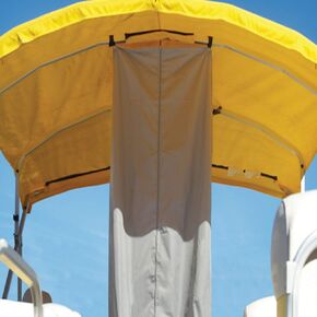 Eevelle Summerset Top Privacy Room | 4 Bow Boat Top Canopy | Durable, High Performance, Waterproof, UV Resistant, Boat Privacy | 30"L x 30"W x 70"H | Gray