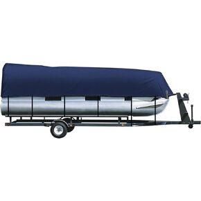 iCOVER Trailerable Pontoon Boat Cover, Fits 17 to 28ft Long & Beam Width up to 102in Pontoon Boat with Storage Bag