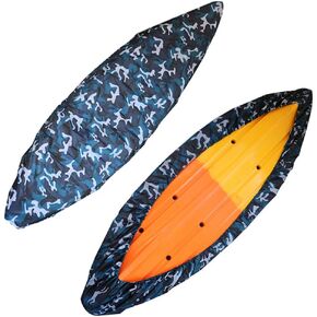 Waterproof 210D Kayak Canoe Cover Storage Dust Cover UV50+ Sunblock Fishing Boat Cover Shield Protector