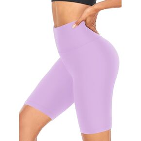 شورت FULLSOFT عالي الخصر مقاس 8 بوصات للنساء - شورت رياضي للتحكم في البطن والجري واليوجا والرقص