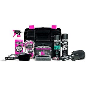 Muc-Off Ultimate Motorcycle Cleaning Kit - Motorcycle Detailing Kit, Motorcycle Accessories for Cleaning - Includes Motorcycle Cleaner and Chain Lube