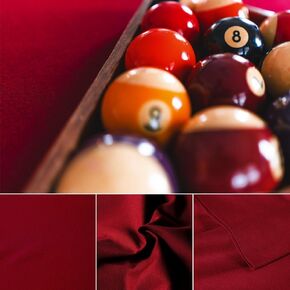 Red Wine Wool Billiard Cloth - Pool Table Felt for 6,7,8 or 9 Foot