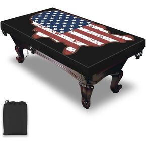 Pool Table Cover, Waterproof & Dustproof Outdoor/Indoor Polyester Taffeta Cloth Table Cover，Billiard Pool Table Cover Scratch-Resistant (6.5FT)