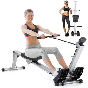 Rowing Machine for Home Use, Row Machine Rower with Adjustable Resistance, Hyper-Quiet Rower Machine Supports 300LBS…