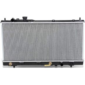 مشعاع ألومنيوم مثبت بمسمار طراز OE من DNA Motoring OEM-RA-2307 متوافق مع 01-07 Escape/ 01-06 Tribute 3.0L V6 AT/MT، 27-9/16 بوصة عرض × 18-3/8 بوصة ارتفاع × 1 بوصة عمق، مدخل 1-1/4 بوصة، مخرج 1-1/2 بوصة