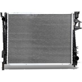 DNA Motoring OEM-RA-2480 OE Style Aluminum Core Radiator Compatible with 02-08 Ram 1500 2500/2003 Ram 3500, 24-3/16" W X 18-13/16" H X 1" D, 1-1/2" Inlet, 1-3/4" Outlet