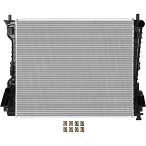 SCITOO CU2789 Radiator Assembly Compatible with 2005-2014 for Ford for Mustang 3.7L 4.0L 4.6L 5.0L V6 V8