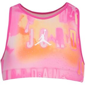 Junior Sports Essential Printed Bra Girls Size Medium and Large Color Pinksicle and White