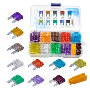 145PCS Car Boat Truck SUV Automotive Replacement Mini Fuses 3A 5A 7.5A 10A 15A 20A 25A 30A 35A 40A