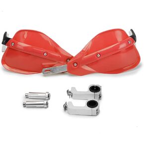 Universal Handguards Dirt Bike ATV 7/8 1 1/8" Fit for CRF250 YZ426F TTR125 Hawk250 KLR650 TAO TAO etc.(Red)