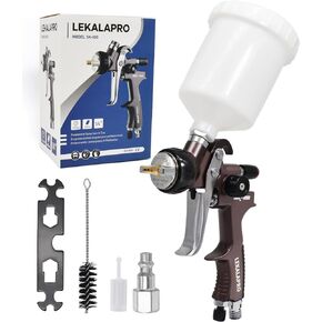 SK100 HVLP Spray Gun 1.3mm High end Automotive Spray Gun Premium Paint Gun SK-100 Car Sprayer Painting Gun for Automotive, Furniture, Varnish and Top Coat
