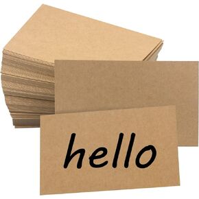 Bercoor 200 Pack Blank 3 x 5 Inch Index Cards, Heavy Study Cards, Note Cards for Office, School Learning, Kraft Paper