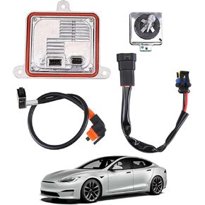 Xenon HID Headlight Ballast Control Unit with Igniter & D3S Bulb Compatible with 2012 2013 2014 2015 Tesla Model S Replace 10R-034663 9285304244S Headlight Control Unit Module Computer Ballast