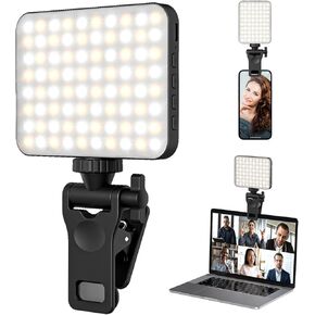 LED Rechargeable Selfie Light & Led Clip Light for Phone - Perfect for Selfies, Makeup, TikTok, and Live Streaming