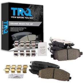TRQ Ceramic Brake Pads Compatible with 2018-2020 Jeep Wrangler