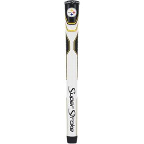 SuperStroke NFL Traxion Tour Golf Club Grip, Pittsburgh Steelers (Standard) | Improves Feedback and Tackiness | Reduces Taper to Minimize Grip Pressure | Polyurethane Outer Layer, Black/Gold