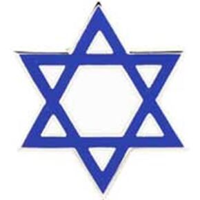EagleEmblems P63415 PIN-Religious,Star of David (1'')