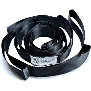Stretching Strap with 10 Loops, Yoga Straps for Stretching Physical Therapy Equipment, Non-elastic Stretch Strap for Exercise, Pilates, Dance, Gymnastics and Flexibility - Fascia