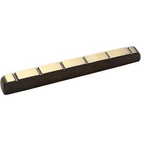 42mm Guitar Nut Metal Pre-Slotted Nuts Compatible with 6 String Electric Bass Guitar (Copper)