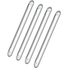 Cabinet Door Bumper, Clear Rubber Door Stopper, Wall Protector, Adhesive Bumpers for Car Doors,Drawers, Shower Doors,Toilet Lids (4-Short)