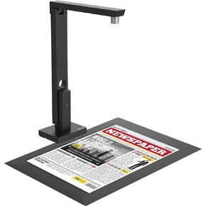 CZUR Lens800 Pro, 8MP Portable Document Scanner, A4 Capture, Fast Scan Speeds, HD Webcam, USB Powered, Mac&Windows, OCR, Business Cards, Editable PDF, 180+ Languages