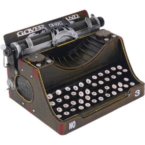 SUNGOOYUE Retro Vintage Typewriter, Sturdy Stylish Iron Retro Typewriter Model Prop Decoration for Homes Living Rooms Studios Offices