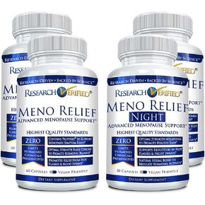 تم التحقق من الأبحاث لتخفيف أعراض انقطاع الطمث ليلاً ونهارًا - دعم انقطاع الطمث - 4 زجاجات (كمية تكفي لشهرين) in Kuwait