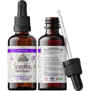 Juniper Tincture Alcohol-Free, Organic Juniper Berry Extract (Juniperus communis) - Non-GMO in Cold-Pressed Organic Vegetable Glycerin - 2 oz