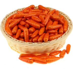 30 PCS Mini Size Artificial Carrot Fake Vegetable Home Kitchen Decoration