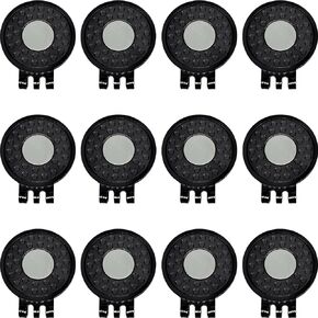 6 9 12 15PCS Golf Hat Clips Magnetic Golf Ball Marker Holders for Golf Hats Caps Gloves Nickel-Plated Alloy Clips for Metal Golf Ball Markers Professional Golf Training Aids Accessories