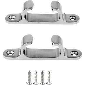 4 "/ 5" / 6 "Stainless Steel 316 Cleat Line Straight Fairlead Bow Wheel Chock Marine Boat Sailing Line Cleat Boats Accessories,Free Screws