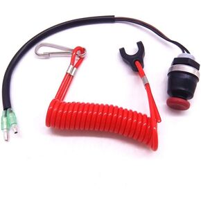Outboard 398-06830-0 345069300M 353068200M 361069300M 353068201M 398068300M Kill Stop Switch Safety Tether Lanyard Cord for Tohatsu for Nissan for Mercury Mariner Mercruiser Quicksilver Boat Engine