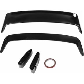 labwork Glossy Black Plastic Rear Trunk Spoiler Wing Replacement for 1992-1998 3 Series E36 1994-1999 M3