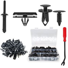 161PCS Fender Clips for 2007-2022 Jeep Wrangler JL JK & 2005-2010 Grand Cherokee, Retainer Push Pins 6030441, Plastic Rivets 6506007AA, Rocker Molding Clips 68039280AA, Grill Bumper Push Pins 6503598
