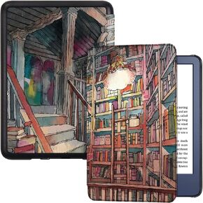 BOZHUORUI Slim Case for All-New Kindle 11th Generation - 2022 Release (6 inch, Model C2V2L3) - Premium PU Leather Bookcover with Auto Sleep/Wake (Pine Green)